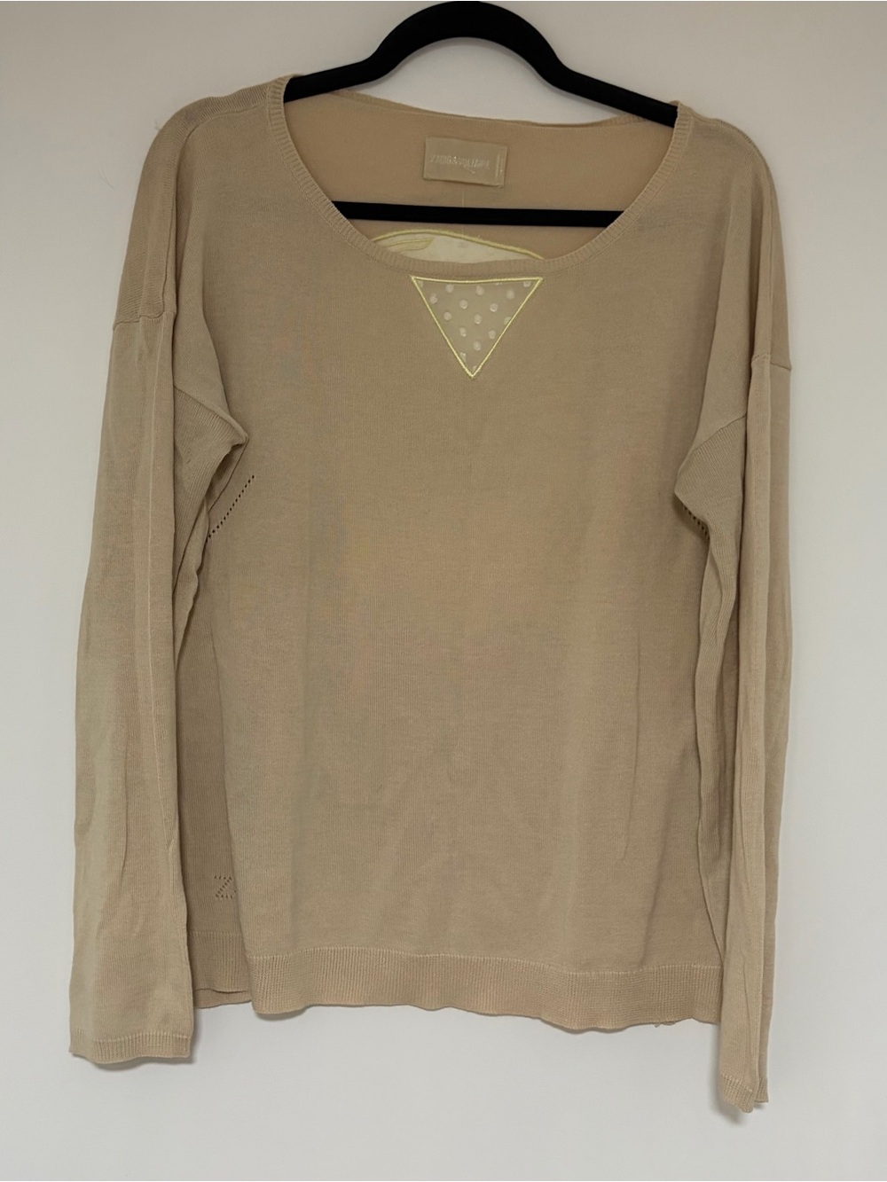 Zadig & Voltaire Women’s Tan/Beige Lightweight Sweater Size Medium